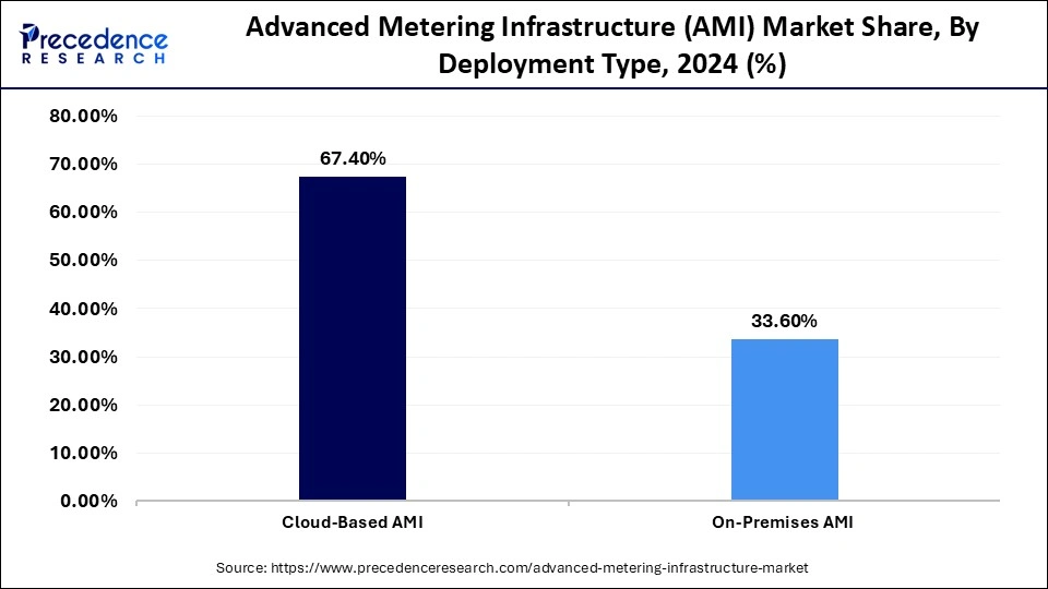 Advanced Metering Infrastructure (AMI) Market Share, By Deployment Type, 2024 (%)